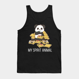 Sushi Panda My Spirit Animals Korean Gift Funny T-Shirt Tank Top